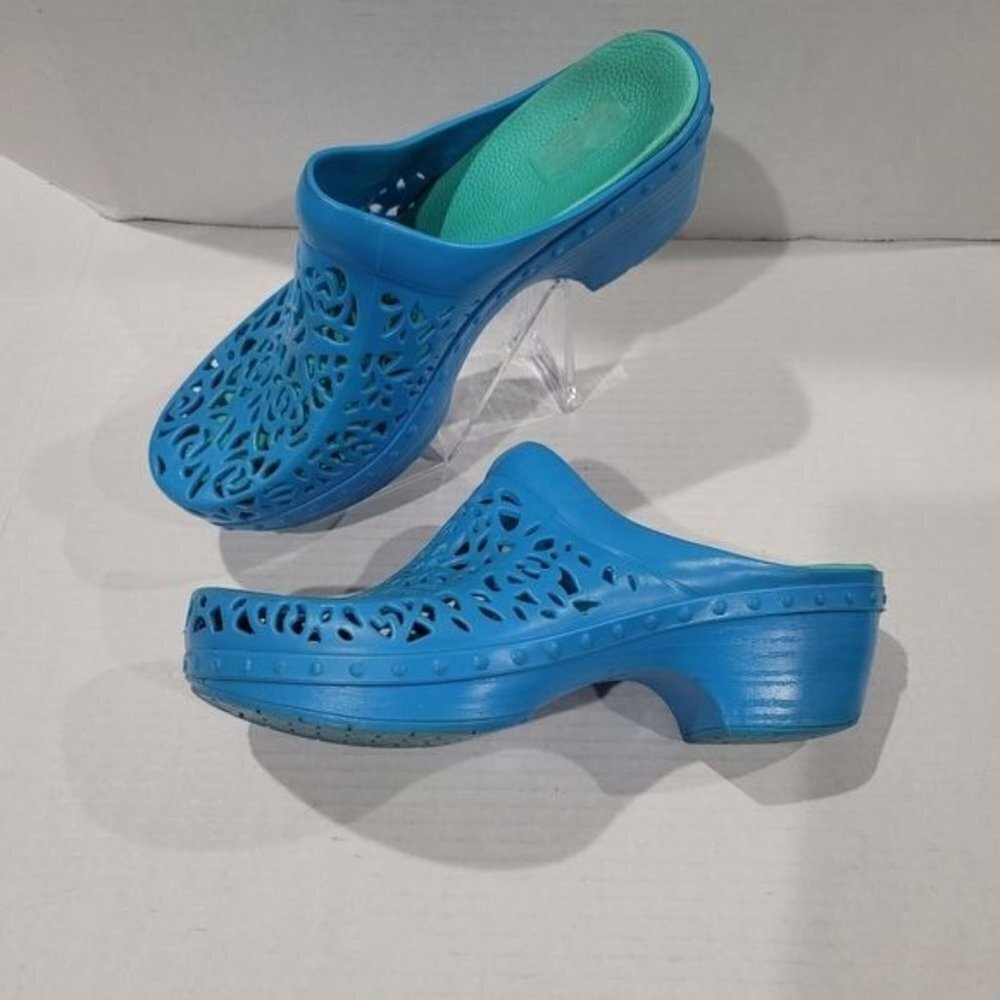 Dansko Pippa Laser Cut Jelly Clogs Size 40 - Picture 6 of 10